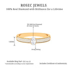 Classic Diamond Solitaire Engagement Ring Diamond - ( HI-SI ) - Color and Clarity - Rosec Jewels