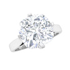 Rosec Jewels-3.25 CT Cushion Shape Moissanite Solitaire Ring