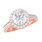 Rosec Jewels-Vintage Moissanite Crown Engagement Ring