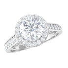 Rosec Jewels-Vintage Moissanite Crown Engagement Ring