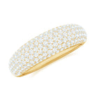 1.75 CT Pave Set Zircon Statement Anniversary Band Ring in Gold Zircon - ( AAAA ) - Quality - Rosec Jewels