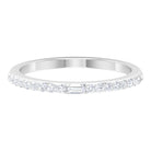 Real Diamond Half Eternity Ring Diamond - ( HI-SI ) - Color and Clarity - Rosec Jewels