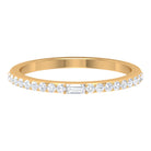 Real Diamond Half Eternity Ring Diamond - ( HI-SI ) - Color and Clarity - Rosec Jewels