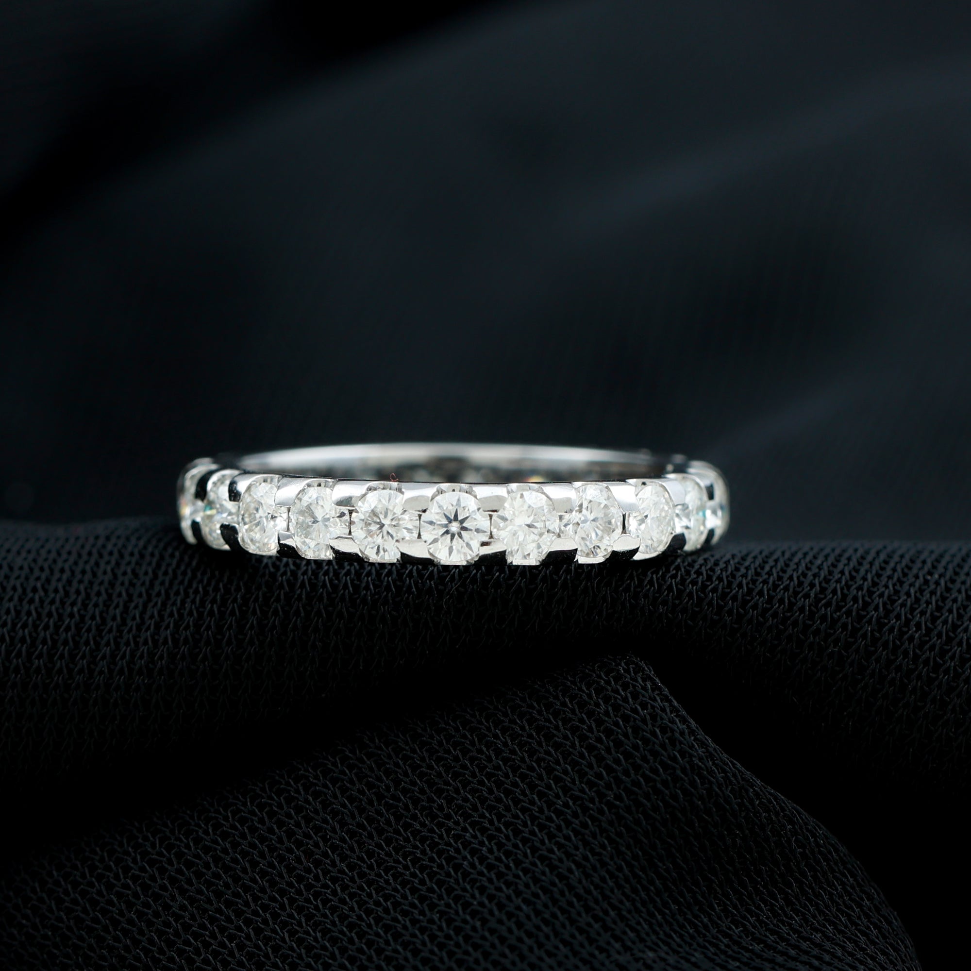 1.50 CT Moissanite Eternity Anniversary Band Moissanite - ( D-VS1 ) - Color and Clarity - Rosec Jewels