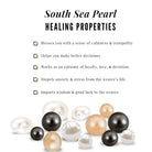 Rosec Jewels-7 MM Elegant South Sea Pearl and Diamond Drop Earrings