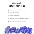 6 MM Round Cut Tanzanite Solitaire Stud Earrings for Women Tanzanite - ( AAA ) - Quality - Rosec Jewels