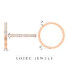 Diamond Stackable Half Eternity Ring Diamond - ( HI-SI ) - Color and Clarity - Rosec Jewels