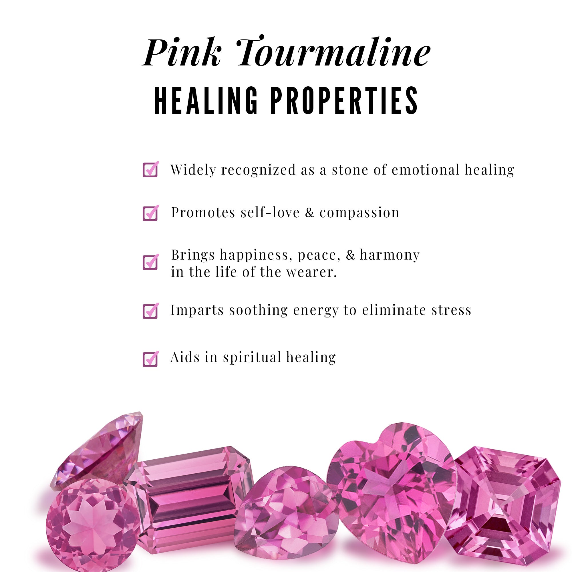 Princess Cut Pink Tourmaline Wedding Ring Set with Moissanite Pink Tourmaline - ( AAA ) - Quality - Rosec Jewels