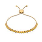 Round Yellow Sapphire Tennis Bolo Bracelet Yellow Sapphire - ( AAA ) - Quality - Rosec Jewels