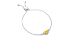 Pear Cut Solitaire Yellow Sapphire Simple Bolo Bracelet Yellow Sapphire - ( AAA ) - Quality - Rosec Jewels