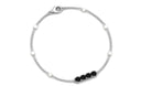 1.75 CT Black Onyx Minimal Station Chain Bracelet with Freshwater Pearl Black Onyx - ( AAA ) - Quality - Rosec Jewels