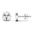 0.75 CT Natural Diamond Minimal Stud Earrings in Gold Diamond - ( HI-SI ) - Color and Clarity - Rosec Jewels