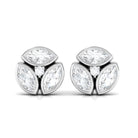 0.75 CT Natural Diamond Minimal Stud Earrings in Gold Diamond - ( HI-SI ) - Color and Clarity - Rosec Jewels