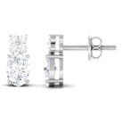 1.75 CT Certified Zircon Gold Stud Earrings in Prong Setting Zircon - ( AAAA ) - Quality - Rosec Jewels