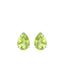 1.5 CT Pear Cut Peridot Solitaire Earrings Peridot - ( AAA ) - Quality - Rosec Jewels