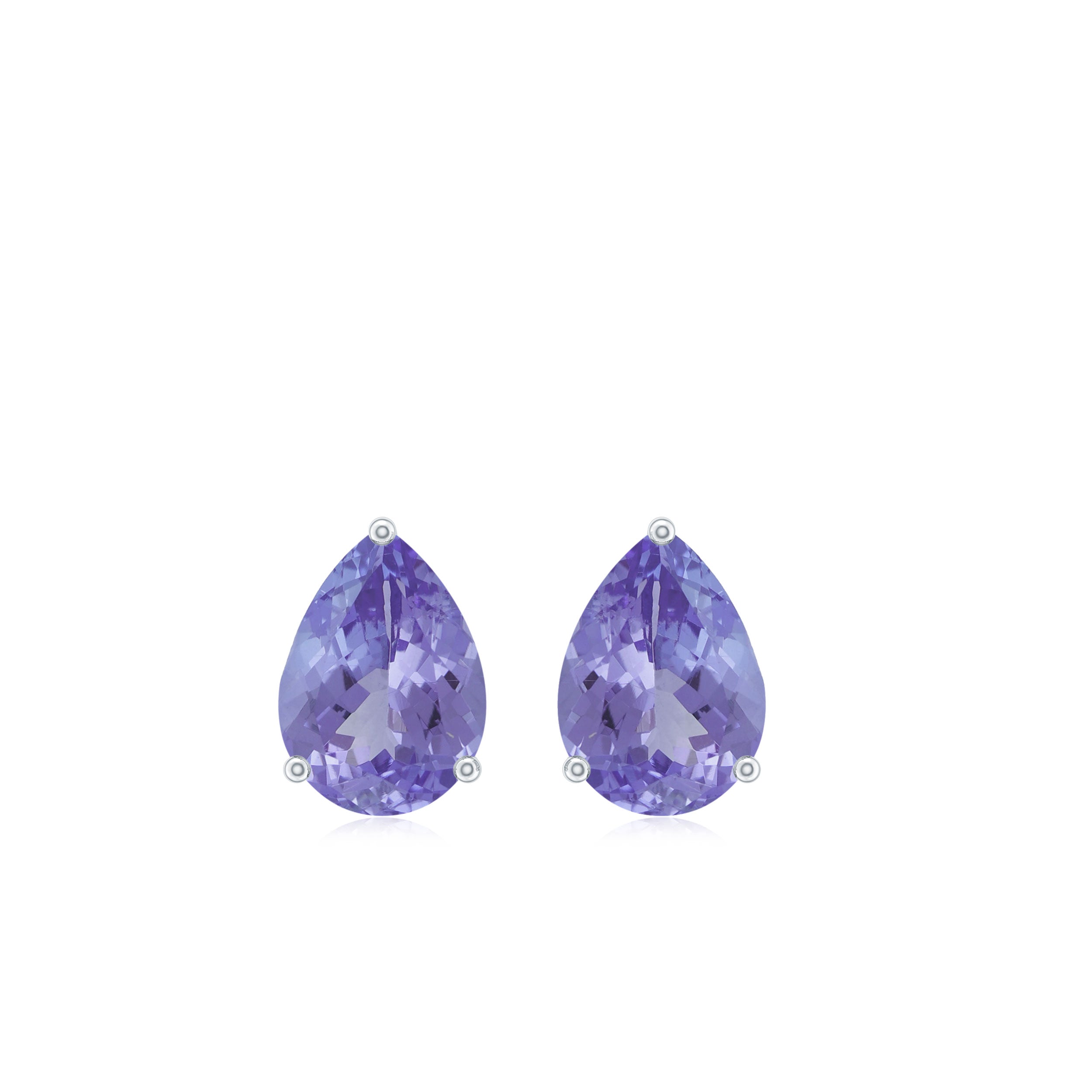 1.75 CT Pear Cut Tanzanite Solitaire Stud Earrings Tanzanite - ( AAA ) - Quality - Rosec Jewels