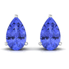 1.75 CT Pear Cut Tanzanite Solitaire Stud Earrings Tanzanite - ( AAA ) - Quality - Rosec Jewels