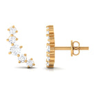 1/2 CT Minimal Diamond Climber and Crawler Earrings Diamond - ( HI-SI ) - Color and Clarity - Rosec Jewels