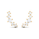 1/2 CT Minimal Diamond Climber and Crawler Earrings Diamond - ( HI-SI ) - Color and Clarity - Rosec Jewels