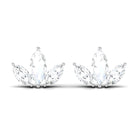 1/2 CT Marquise Cut Diamond Leaf Stud Earrings Diamond - ( HI-SI ) - Color and Clarity - Rosec Jewels