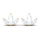 1/2 CT Marquise Cut Diamond Leaf Stud Earrings Diamond - ( HI-SI ) - Color and Clarity - Rosec Jewels