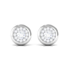 1/2 CT Simple Diamond Round Stud Earrings in Gold Diamond - ( HI-SI ) - Color and Clarity - Rosec Jewels