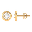 1/2 CT Simple Diamond Round Stud Earrings in Gold Diamond - ( HI-SI ) - Color and Clarity - Rosec Jewels