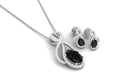 Oval Black Onyx Infinity Jewelry Set with Diamond Black Onyx - ( AAA ) - Quality - Rosec Jewels