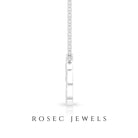 Dainty Moissanite Cute Elephant Necklace for Mothers Day Gift Moissanite - ( D-VS1 ) - Color and Clarity - Rosec Jewels