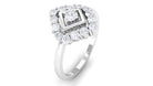 3/4 CT Minimal Diamond Gold Promise Ring Diamond - ( HI-SI ) - Color and Clarity - Rosec Jewels