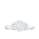 1/4 CT Minimal Diamond Engagement Ring in Gold Diamond - ( HI-SI ) - Color and Clarity - Rosec Jewels