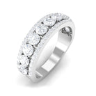 Cubic Zirconia Eternity Wedding Band Ring Zircon - ( AAAA ) - Quality - Rosec Jewels