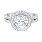 3.25 CT Classic Cubic Zirconia Engagement Ring Zircon - ( AAAA ) - Quality - Rosec Jewels