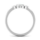 3/4 Carat Bezel Set Moonstone and Diamond Statement Ring Moonstone - ( AAA ) - Quality - Rosec Jewels