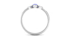 1 CT Marquise Cut Tanzanite and Diamond Promise Ring Tanzanite - ( AAA ) - Quality - Rosec Jewels