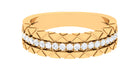 0.50 CT Natural Diamond Gold Half Eternity Band Ring Diamond - ( HI-SI ) - Color and Clarity - Rosec Jewels