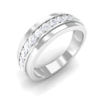 Natural Diamond Wedding Band in Prong Setting Diamond - ( HI-SI ) - Color and Clarity - Rosec Jewels