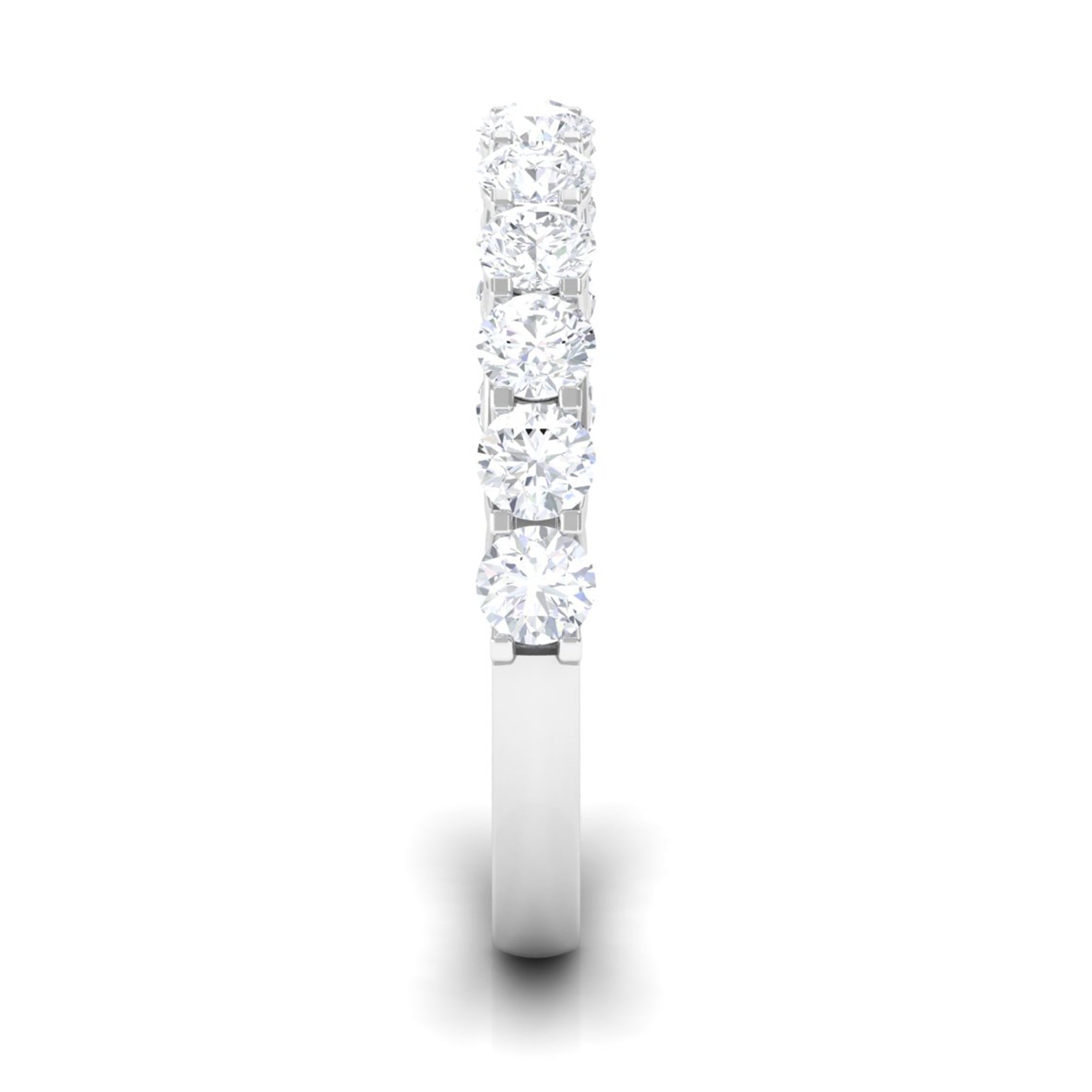 1.25 CT Zircon Half Eternity Ring Zircon - ( AAAA ) - Quality - Rosec Jewels