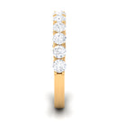 1.25 CT Zircon Half Eternity Ring Zircon - ( AAAA ) - Quality - Rosec Jewels