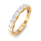 1.25 CT Zircon Half Eternity Ring Zircon - ( AAAA ) - Quality - Rosec Jewels