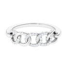 1/4 CT Interlock Diamond Contemporary Band Ring Diamond - ( HI-SI ) - Color and Clarity - Rosec Jewels