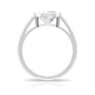 2 CT Bezel Set Moissanite Heart Solitaire Engagement Ring Moissanite - ( D-VS1 ) - Color and Clarity - Rosec Jewels