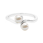 Toi Et Moi Freshwater Pearl Ring Freshwater Pearl - ( AAA ) - Quality - Rosec Jewels