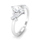 1 CT Marquise Cut Zircon Engagement Ring with Split Shank Zircon - ( AAAA ) - Quality - Rosec Jewels