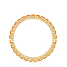 1.50 CT Orange Sapphire Floating Eternity Ring Orange Sapphire - ( AAA ) - Quality - Rosec Jewels