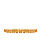 1.50 CT Orange Sapphire Floating Eternity Ring Orange Sapphire - ( AAA ) - Quality - Rosec Jewels