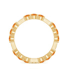 Citrine and Diamond Designer Full Eternity Ring Citrine - ( AAA ) - Quality - Rosec Jewels