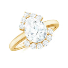 Pear Cut Moissanite Classic Engagement Ring Moissanite - ( D-VS1 ) - Color and Clarity - Rosec Jewels