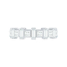 2.75 CT Baguette and Princess Cut Moissanite Eternity Ring Moissanite - ( D-VS1 ) - Color and Clarity - Rosec Jewels