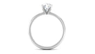 Adorable Peg Head Set Solitaire Moissanite Ring for Women Moissanite - ( D-VS1 ) - Color and Clarity - Rosec Jewels